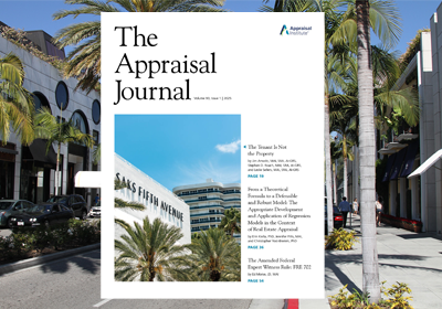The Appraisal Journal
